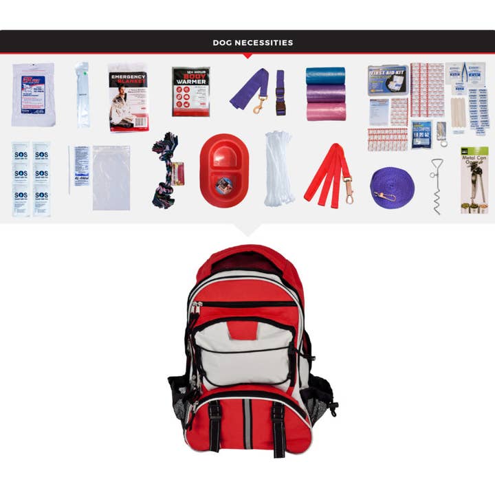 Deluxe Dog Survival Kit for wholesale by Wholesalesurvivalkits