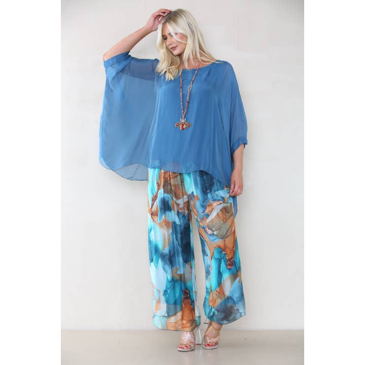 Silk Poncho for wholesale by Obsession