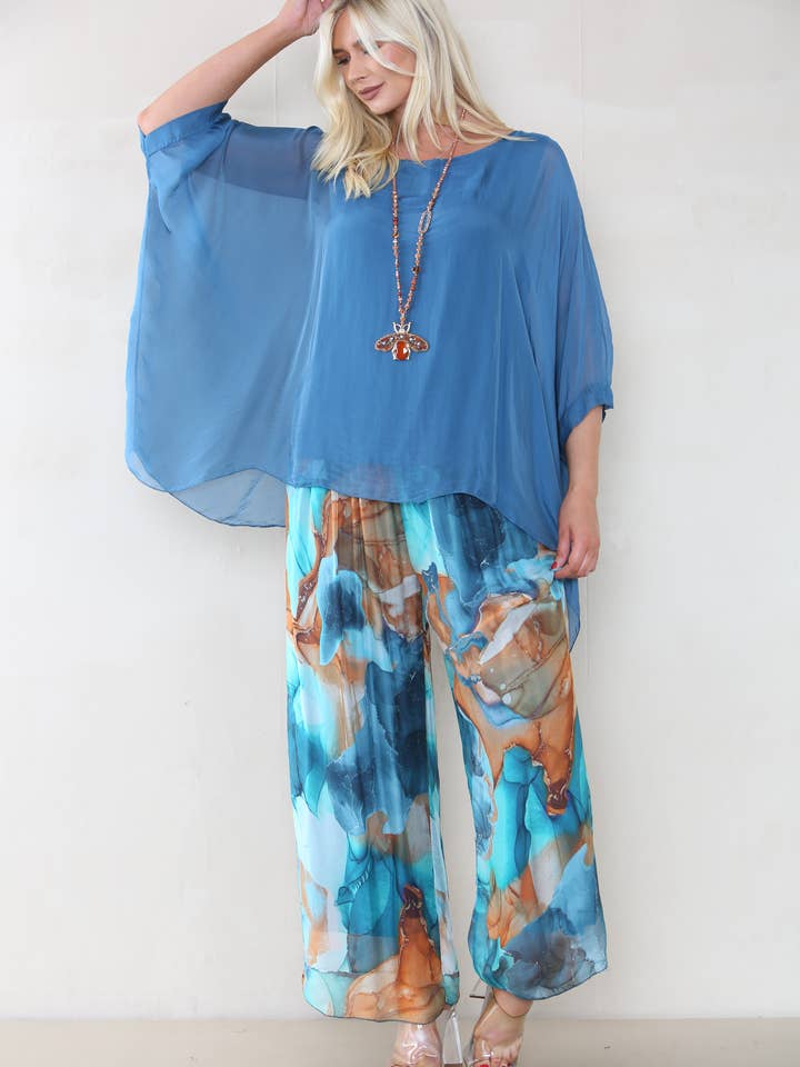 Classic Silk Poncho for wholesale by Obsession