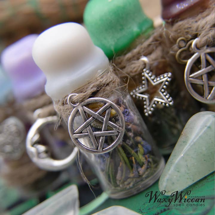The Wicklow Witch Ltd – wholesale Meditationsprodukter – Mini Wiccan stava burk Set1