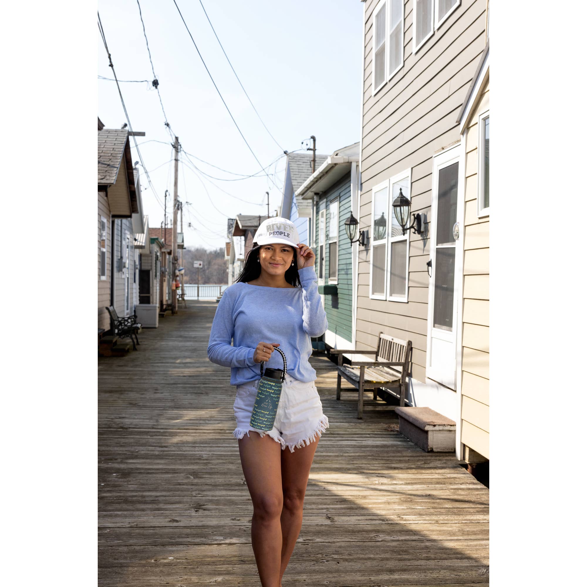 Pavilion - Wholesale Water Bottle - River Life - 32 oz Stainless Steel Handled Water Bottle2