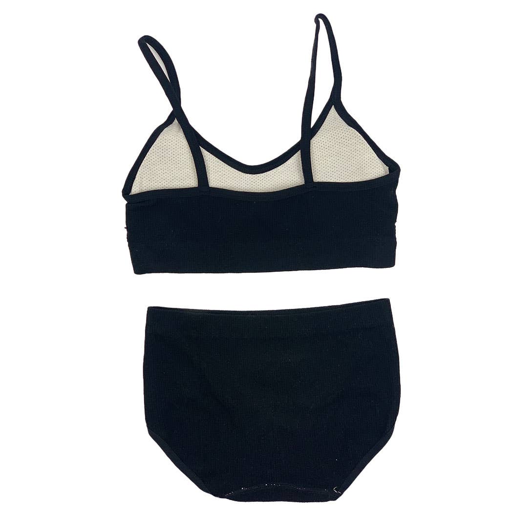 Surtido Conjunto de bralette texturizado + braguitas clásicas/T21303 de venta al por mayor en Faire2