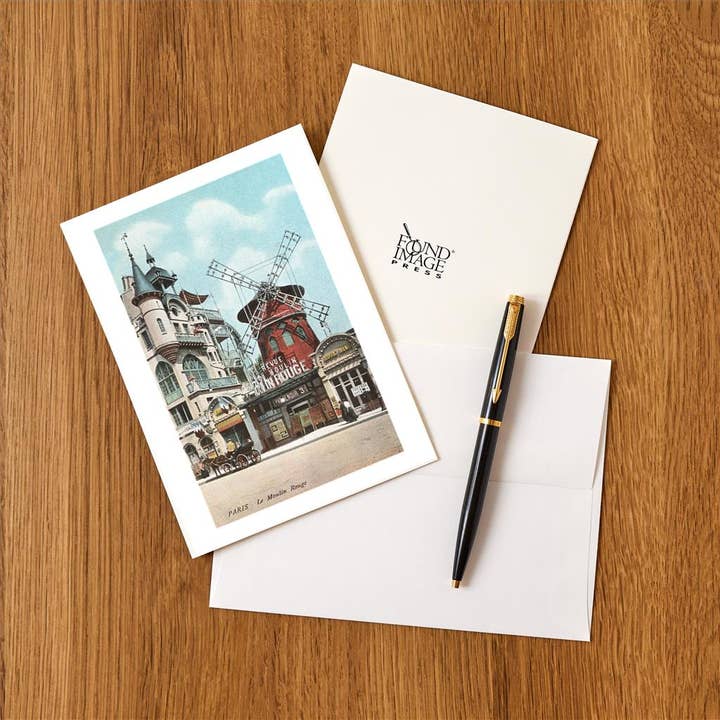 Found Image Press - Wholesale Stationery/Notecard Set - Greeting Card PS-15 Moulin Rouge1