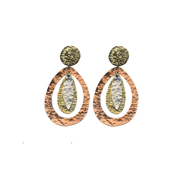 Natural earrings for wholesale by La Tuerta