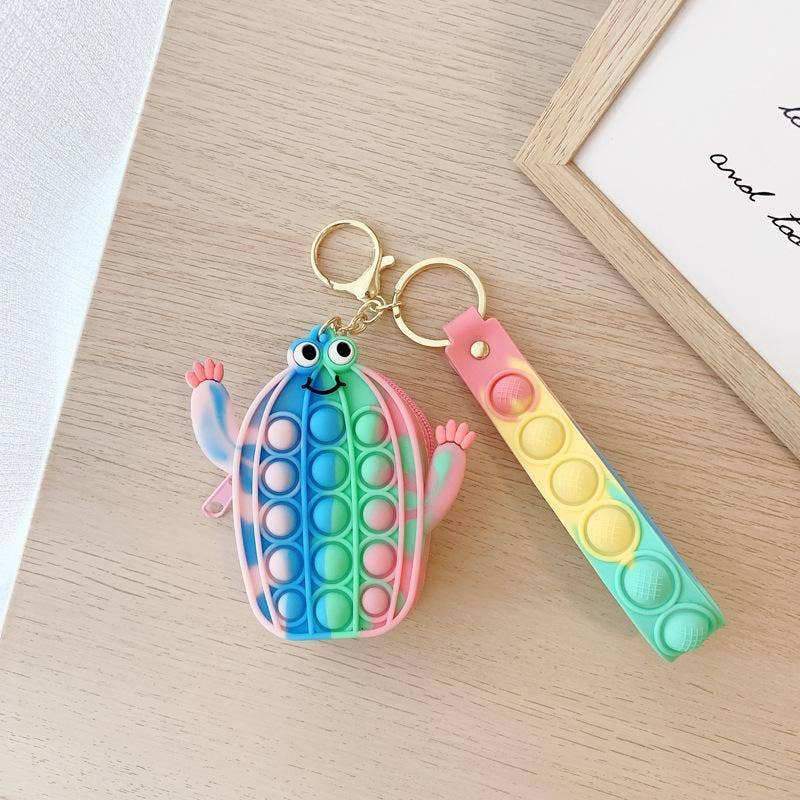 KiddieKickz - Wholesale Keychain - Kids - Small Keychain Coin Purse Spaceman Bear Fingertip Toy6