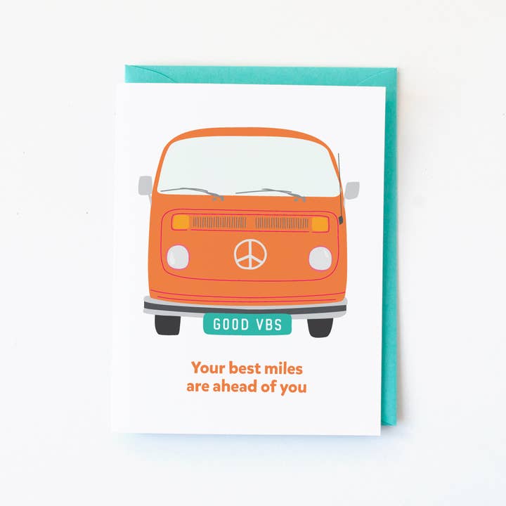 Graphic Anthology Greeting Cards – Cartão de saudação diária por atacado – Melhor Cartão de Aniversário Miles Ahead | Carrinha Hippie Ilustrada