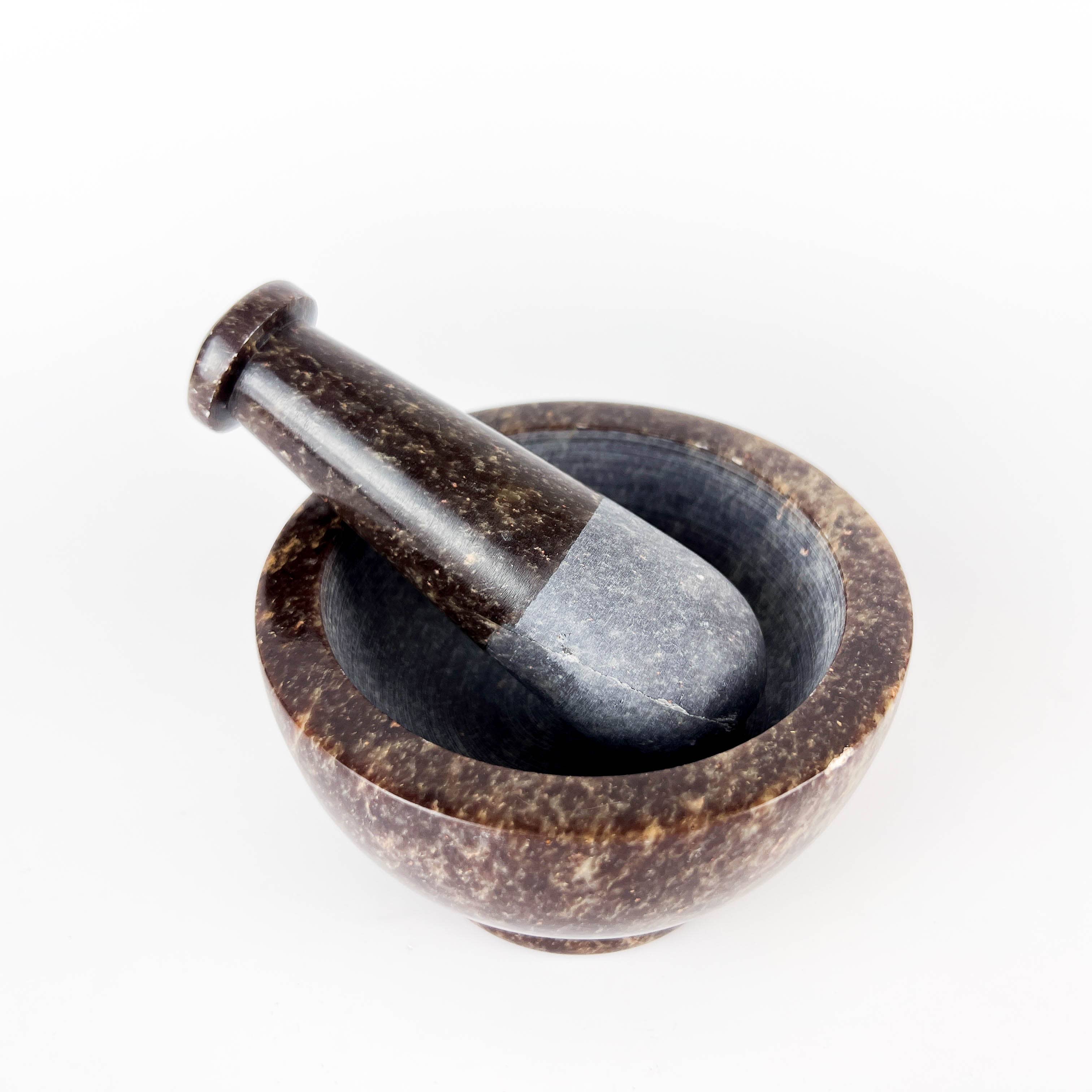 GREENROOTS USA LLC - Wholesale Mortar & pestle - Soap Stone Mortar & Pestle 4"D,3"H11