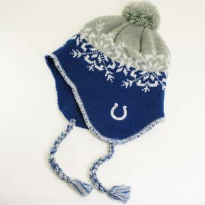 Turnovers Inc - Vendita all'ingrosso Berretto - Donna - Cappello a maglia da slittino Indianapolis Colts - Snowflakes0