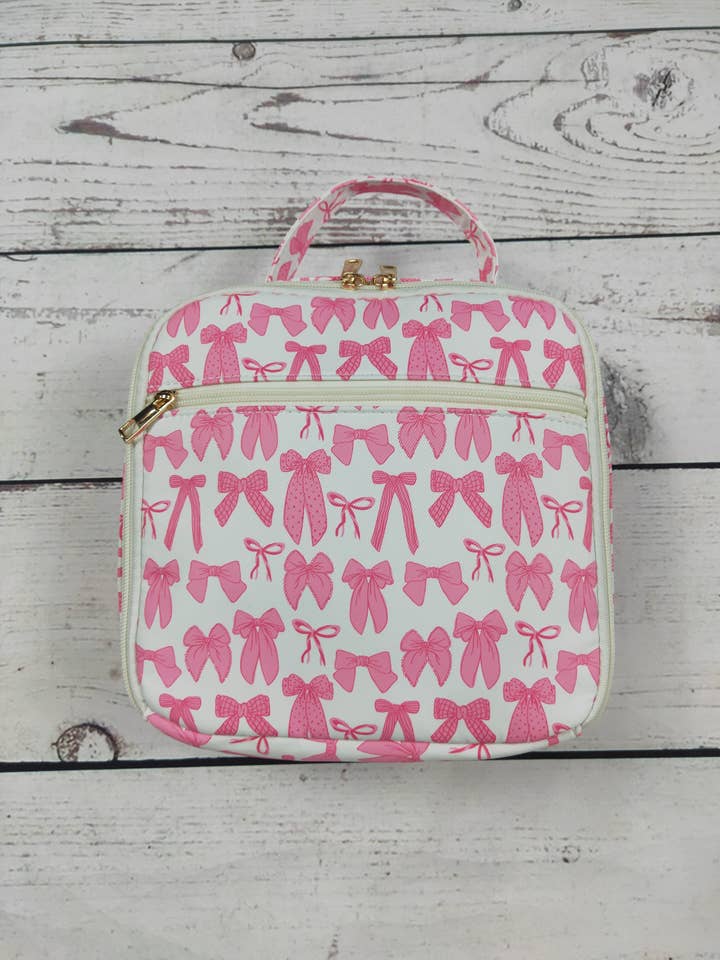 Sac à déjeuner en toile imprimée avec nœud pour la vente par sassy kids palace