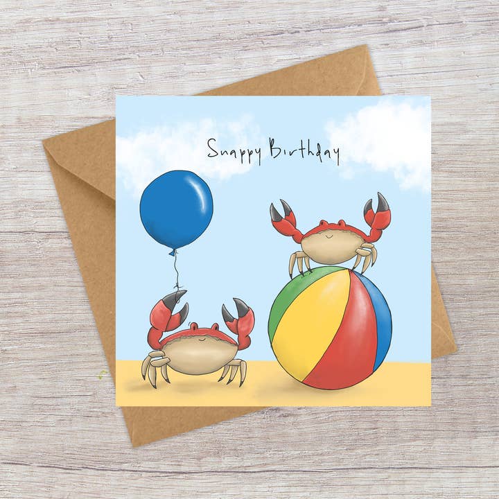 Snappy birthday - Birthday card for wholesale by Lucy Driver Illustration