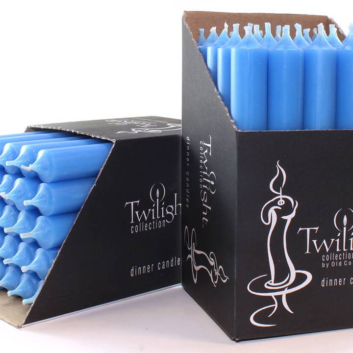 Sky 10" Dinner Candles | 25 Pack for wholesale by Twilight Collection