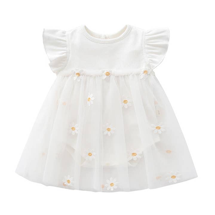 Little Chic Boutique - Wholesale Dress - Kids - Baby/Toddler Girl's Cute Daisy Floral Dress (2 colors)