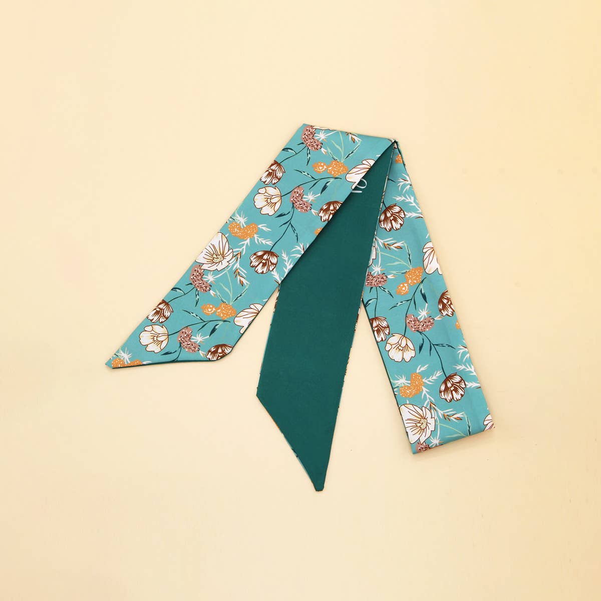 ACCITY - Wholesale Scarf - Women's - Chic Floral Letter Twilly Scarf Gift Wrap_CWASC009810