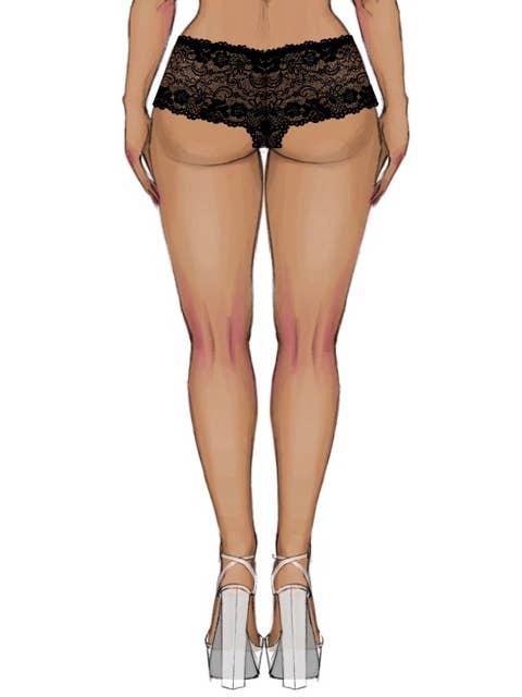 House of Desire – Engroshandel Undertøj - Dame – CAITLIN BLOMSTRET BLONDE CHEEKY77