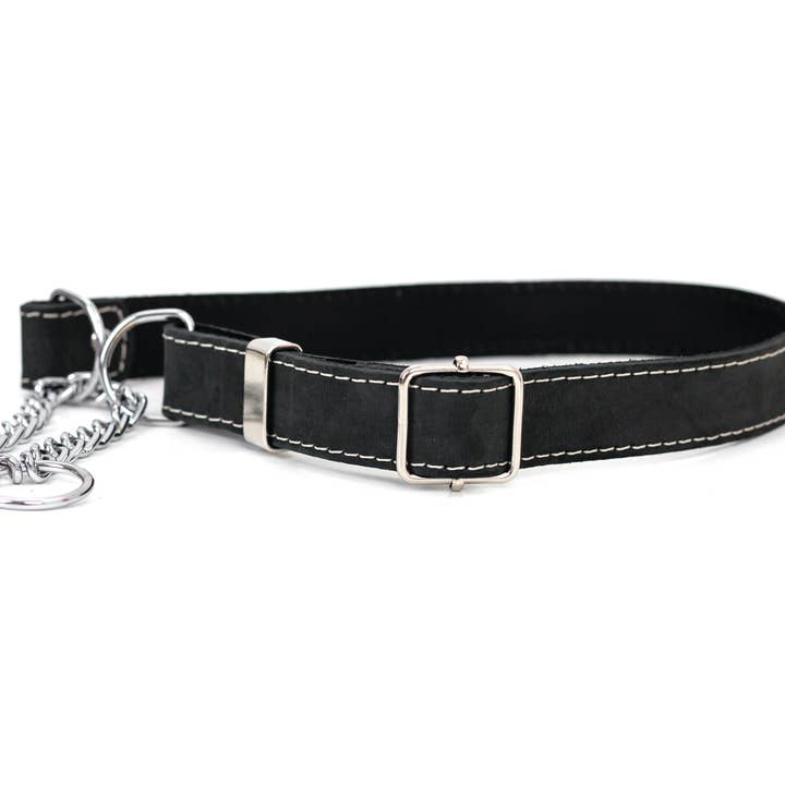 Euro-Dog Collars and Leads - Venta al por mayor Collar - Perros - Collar de perro europeo de cuero suave estilo martingala