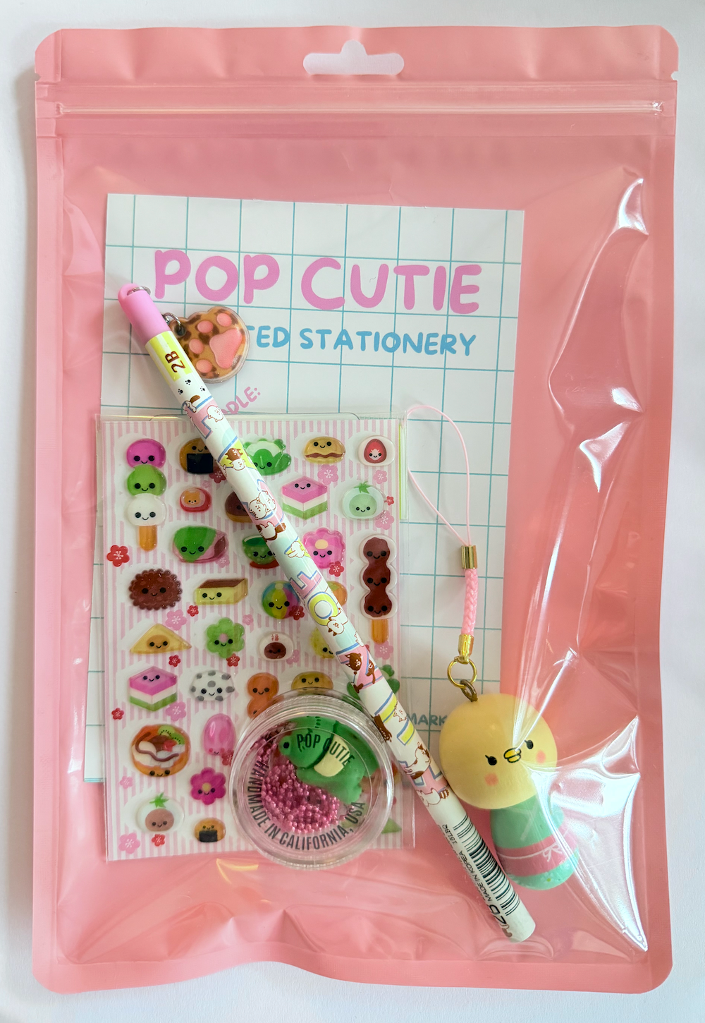 Pop Cutie Accessories & Gifts - Wholesale Toy Set - Kids - Japanese Toy Kokeshi / Stationery /Sticker/Necklace Gift Set4
