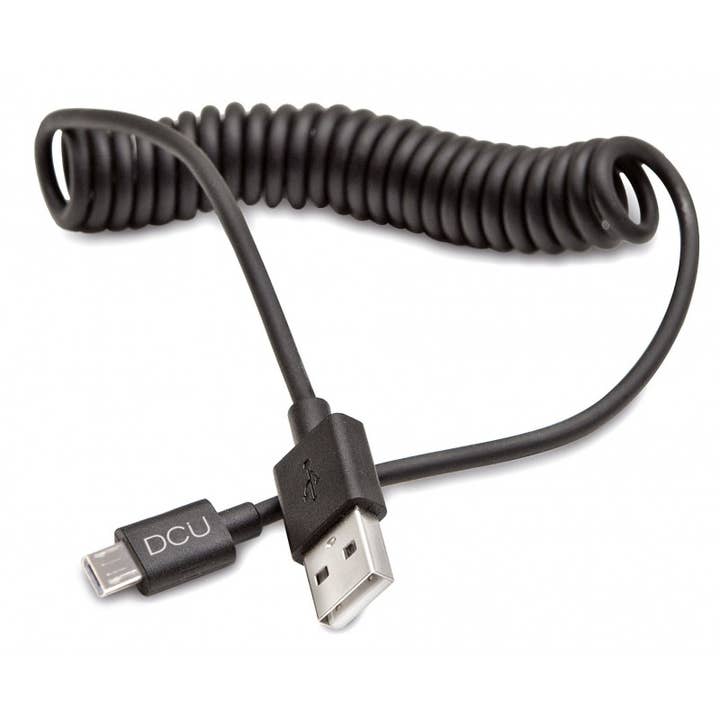 DCU TECNOLOGIC - Wholesale Charging Cable - USB CONNECTION “A” -MICRO USB CURLY 1.5M