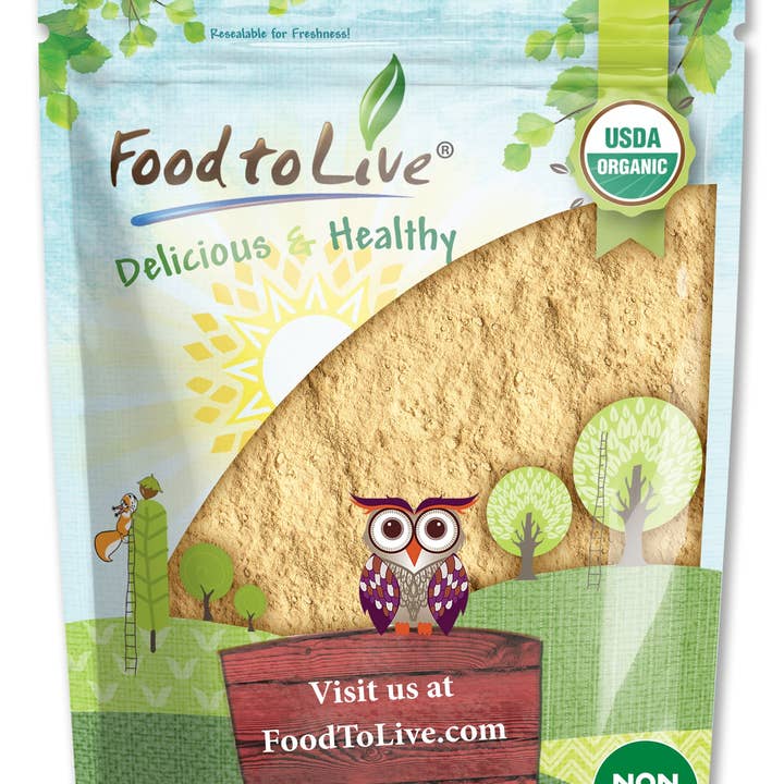 Food To Live – Engroshandel Protein-/superfoodpulver – Organisk gult Maca-pulver - Rå malet Maca-rod, mel