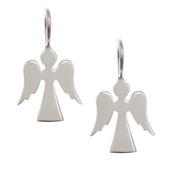 Silver Jewellery Cavern Wholesale - Wholesale Dangle Earrings - Pretty Guardian Angel Earrings