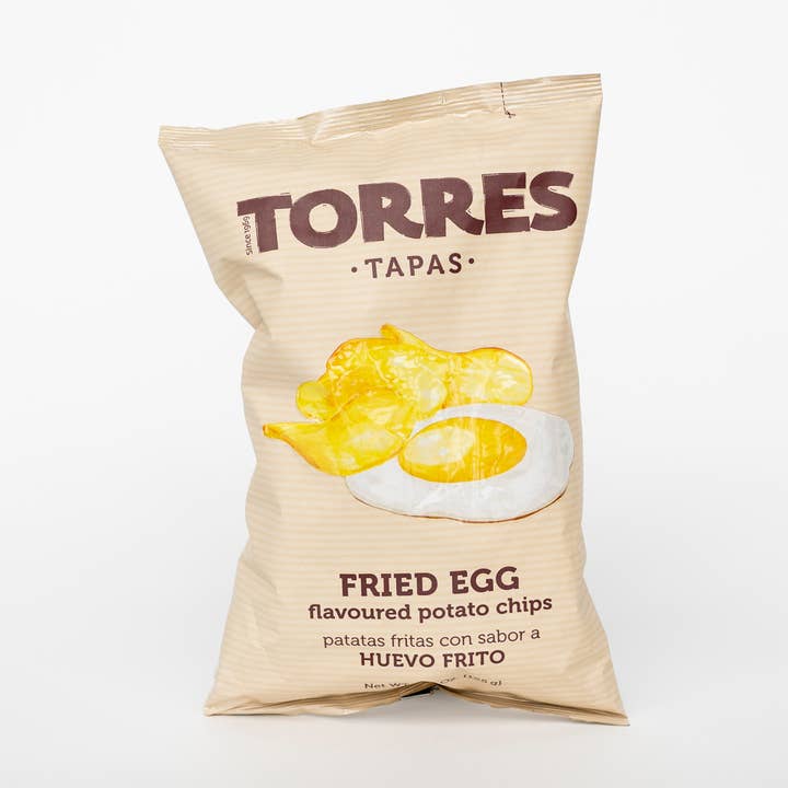 Torres potatischips med stekt ägg, 125 g för wholesale av SureShot