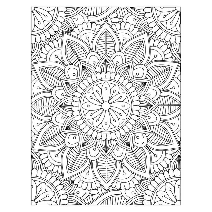 Mystical Monkey Toes - Wholesale Coloring & Activity Book - Adult - Mandala Adult Coloring Sheets With Stackable Crayon6