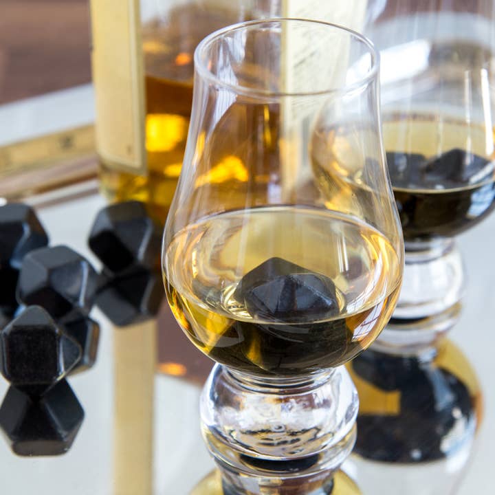Fox Run Brands - Wholesale Drink Chilling Cubes - Outset Granite Whiskey Stones, Set 9, 5.5" x 4.25" x 1"
