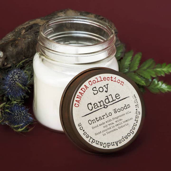 Ontario Woods Soy Candle - 7.5oz for engroshandel hos Sara's soaps and candles