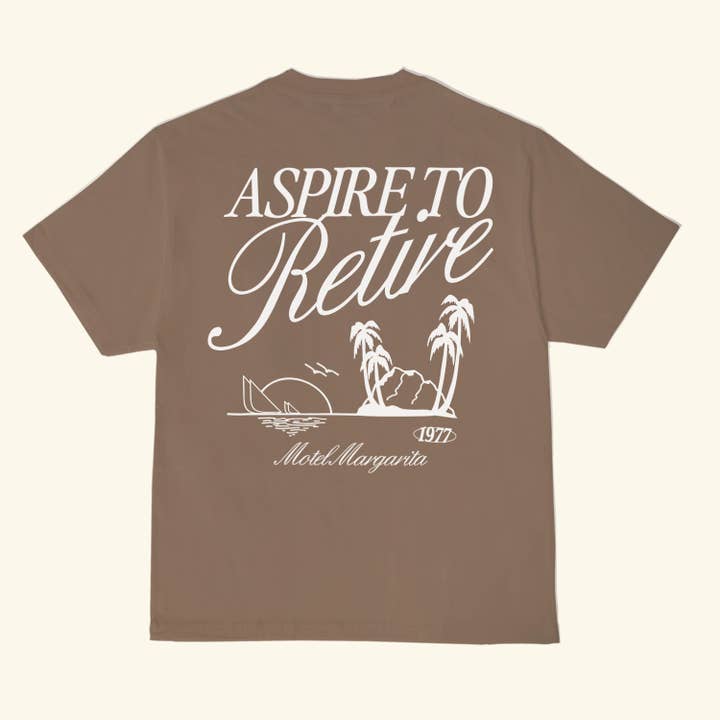 Retire Tee - Mocha for wholesale by Motel Margarita