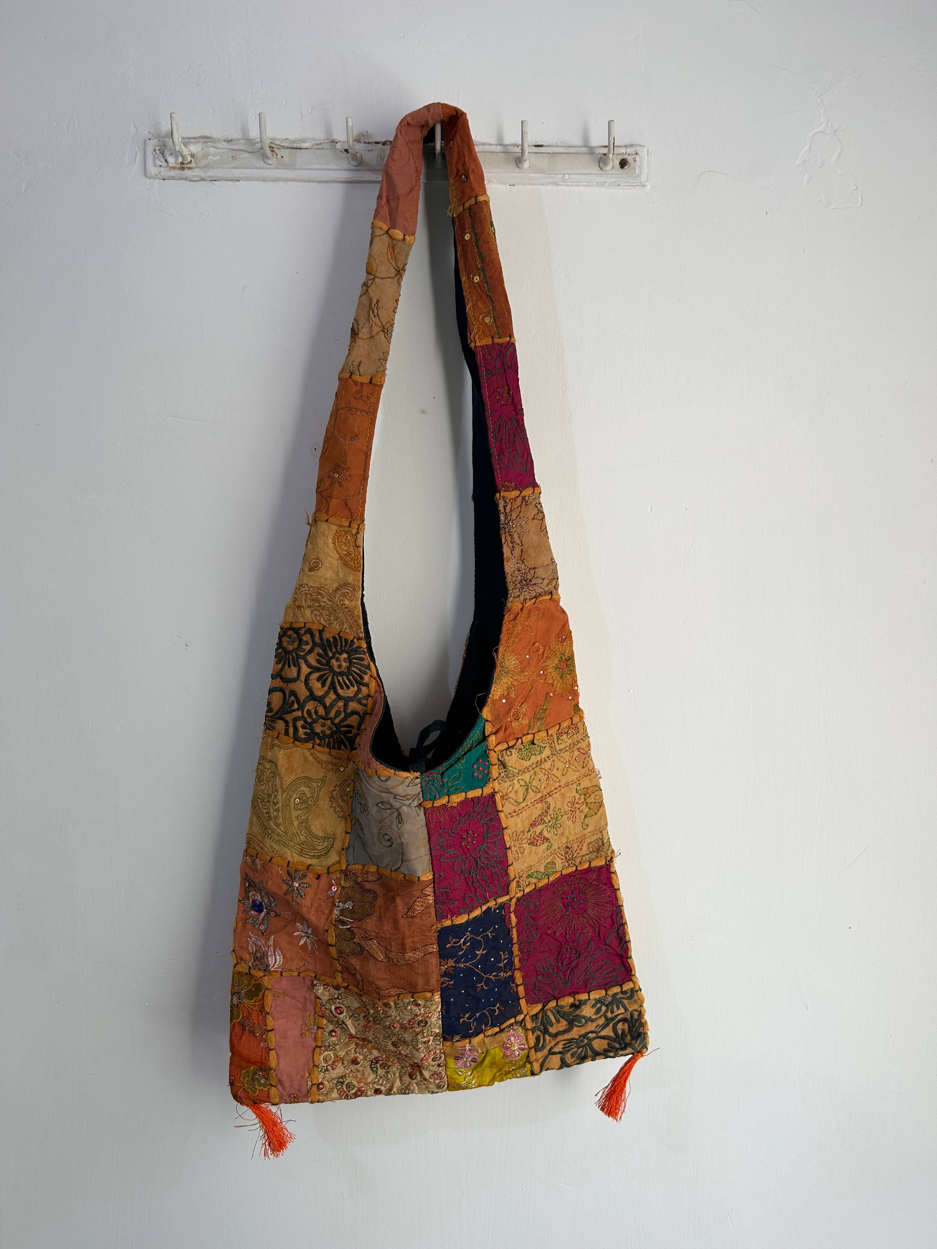 Meghcraft - Vendita all'ingrosso Borsa tote - Donna - Borsa Jhola Patchwork Vintage Indiano - Borsa a Tracolla Borsa Boho6