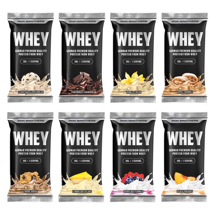 K-Innovations GmbH - Wholesale Protein/Superfood Powder - Iron Brothers || WHEY Protein - Sample Box