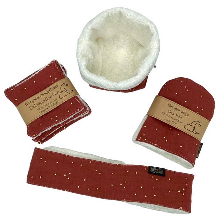 Emmanuel Création - Wholesale Makeup/Cosmetic Bag - Make-up set, “Sweet Dream” tomette2