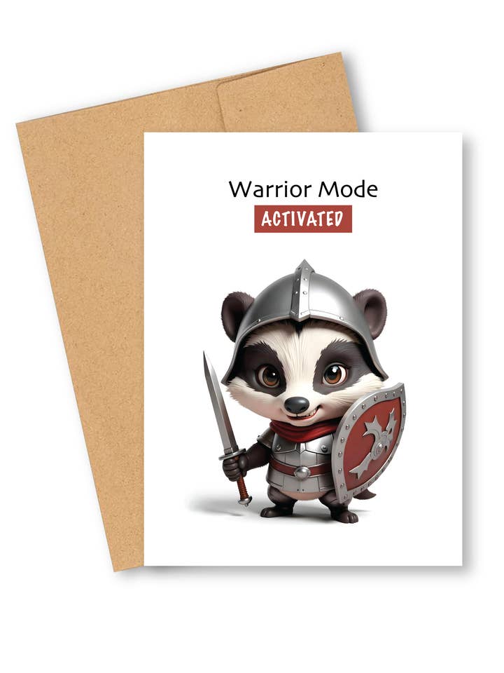 Carte d'encouragement, Force–Mode guerrier activé pour la vente par BounceBack