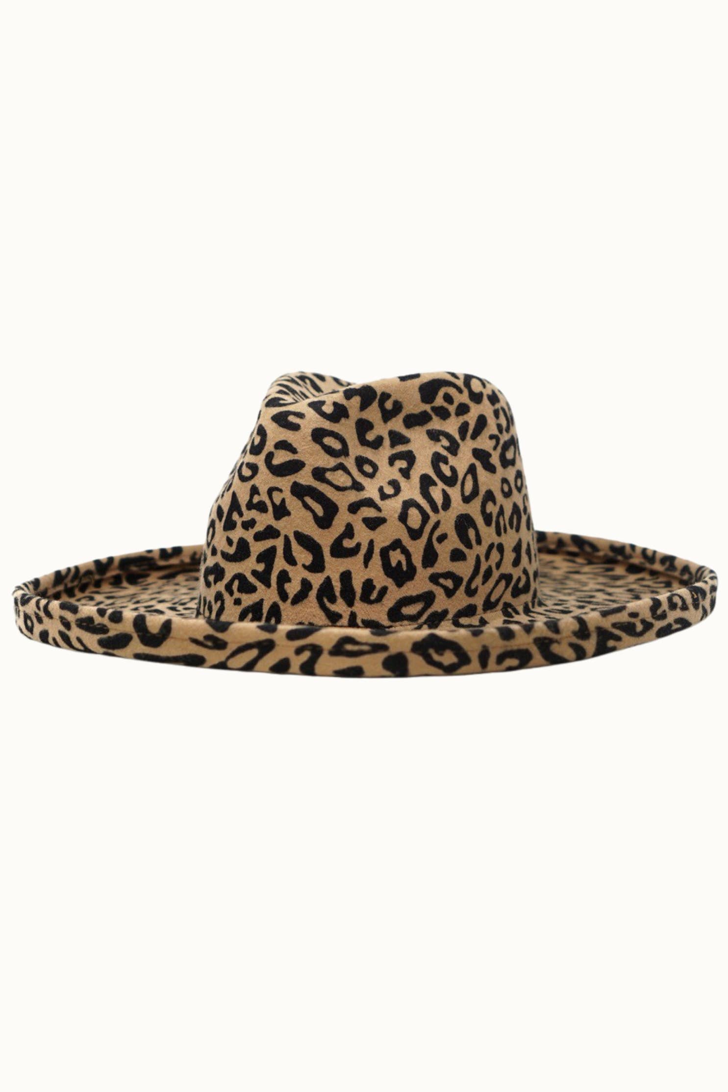 Olive & Pique - Wholesale Fedora - Unisex - OWEN - 100% Wool Felt Pencil Brim Rancher, Leopard1