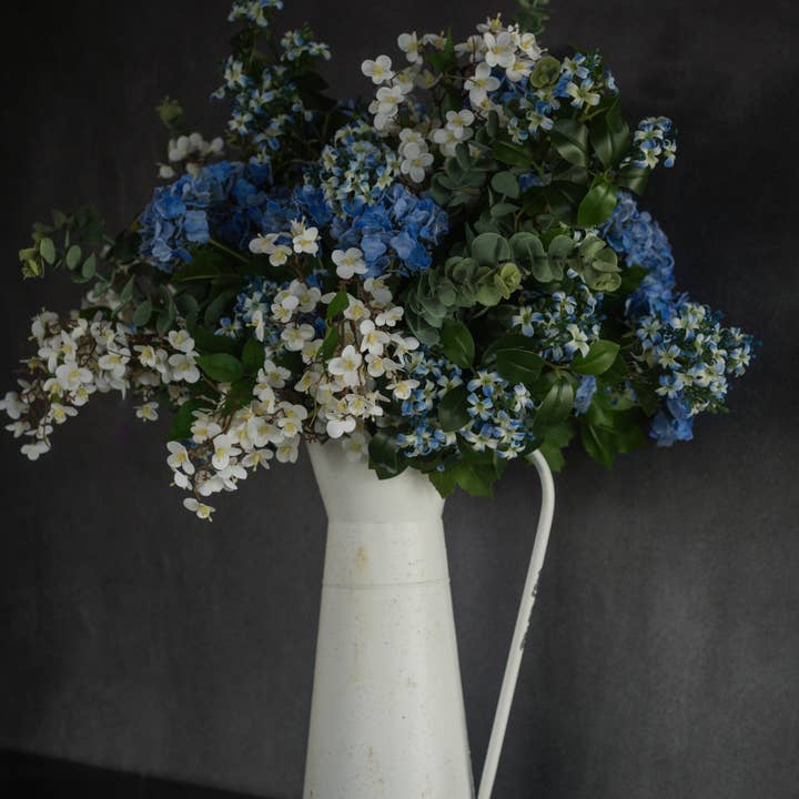 Ragon House - Wholesale Artificial Flowers - 18" LIGHT BLUE HYDRANGEA BUSH3