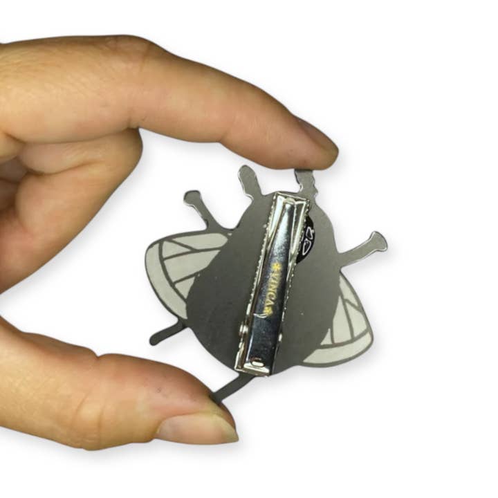 Vinca - Wholesale Hair Clip - Women's - Cryptid Club Mothman Hair Clip1