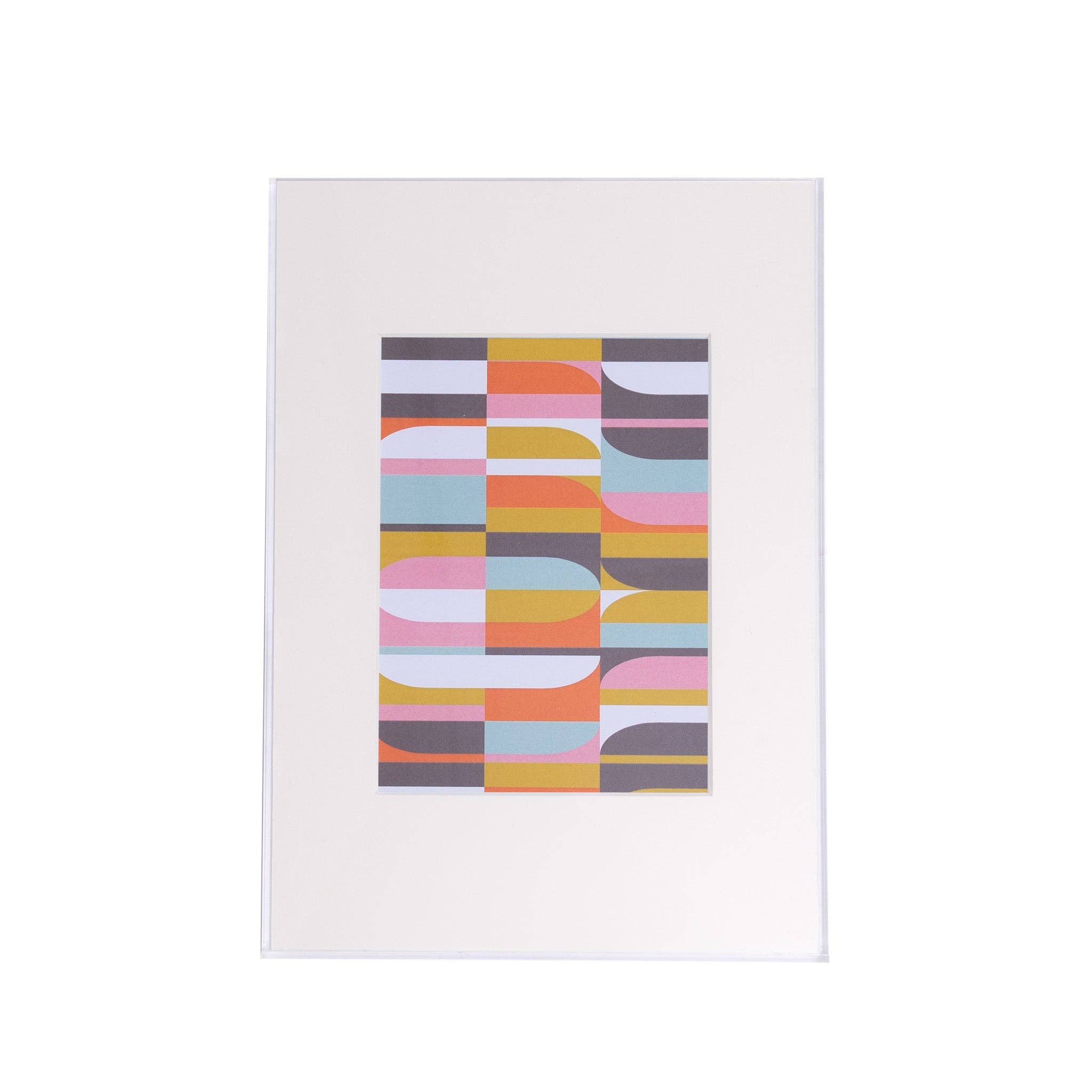 hide+seek SUPPLY CO - Wholesale Picture Frame - Float Acrylic Frame - Clear with Groove Artwork0