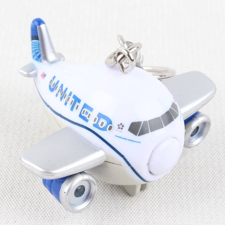 Llavero TT86399-2 de United Airlines con luz y sonido para venta al por mayor de Daron Worldwide Trading