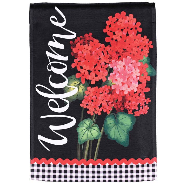 Tuinvlag Welkom Geraniums voor wholesale door Magnolia
