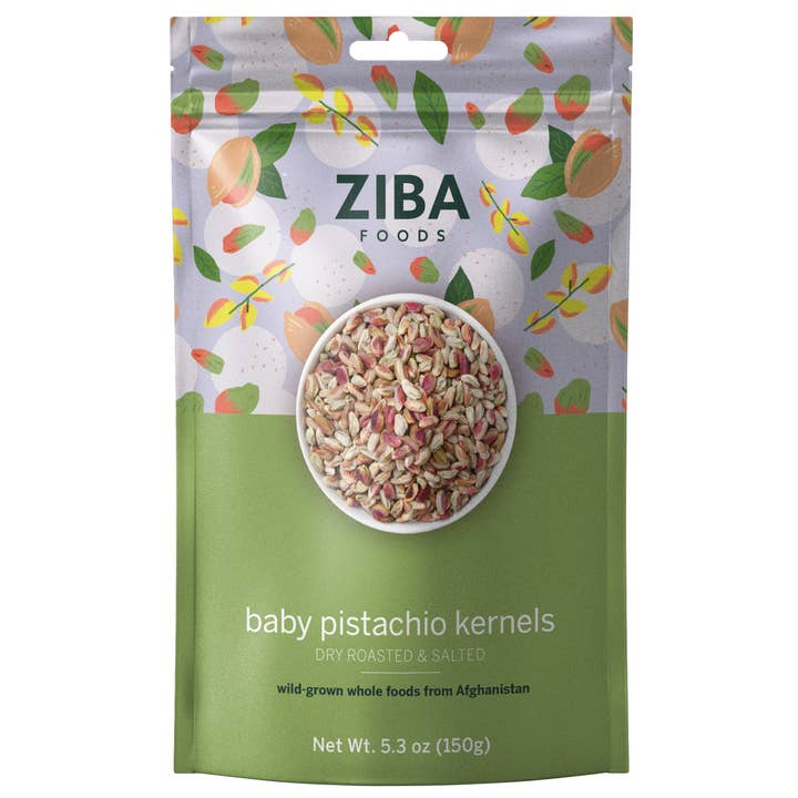 Baby Pistachio Kernels (Dry Roasted & Salted), Vegan 5 oz for wholesale by Ziba Foods