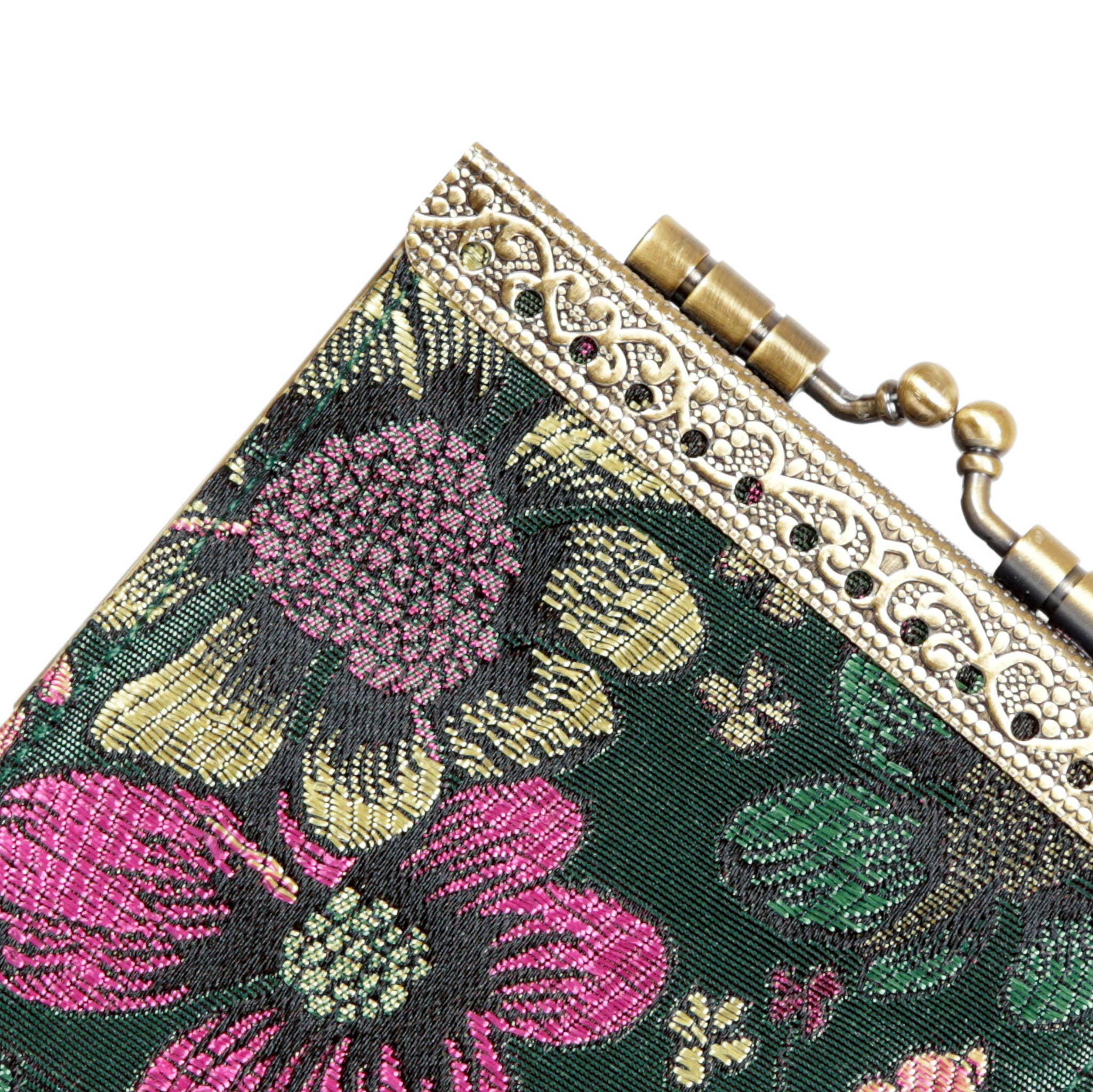 Cathayana - Wholesale Card Holder - Women's - Bamboo Leaves Brocade RFID Card Holder2