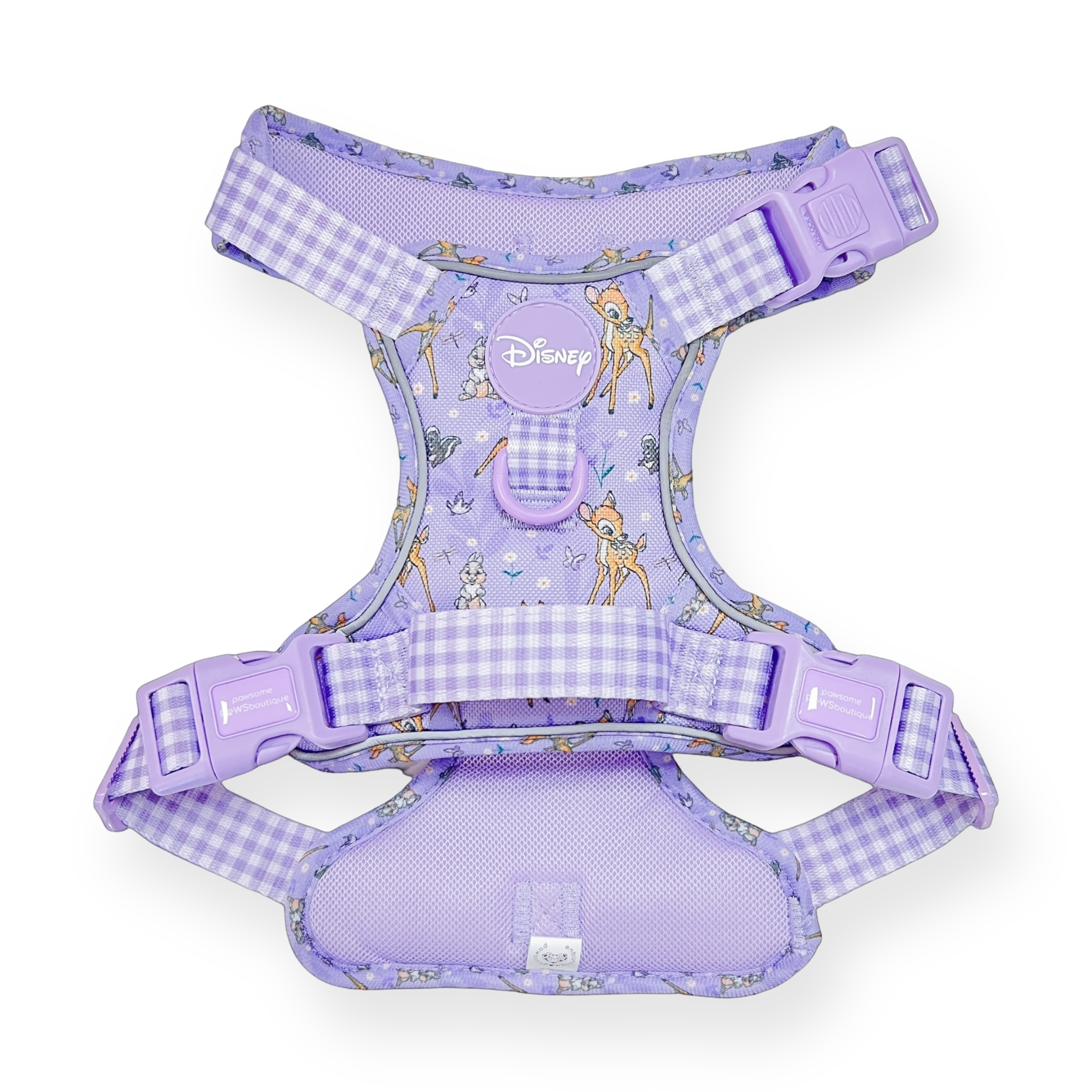 Pawsome Paws - Wholesale Pet Harness - Dog - Disney© Tough Trails™ Harness - Bambi + Friends Lilac1
