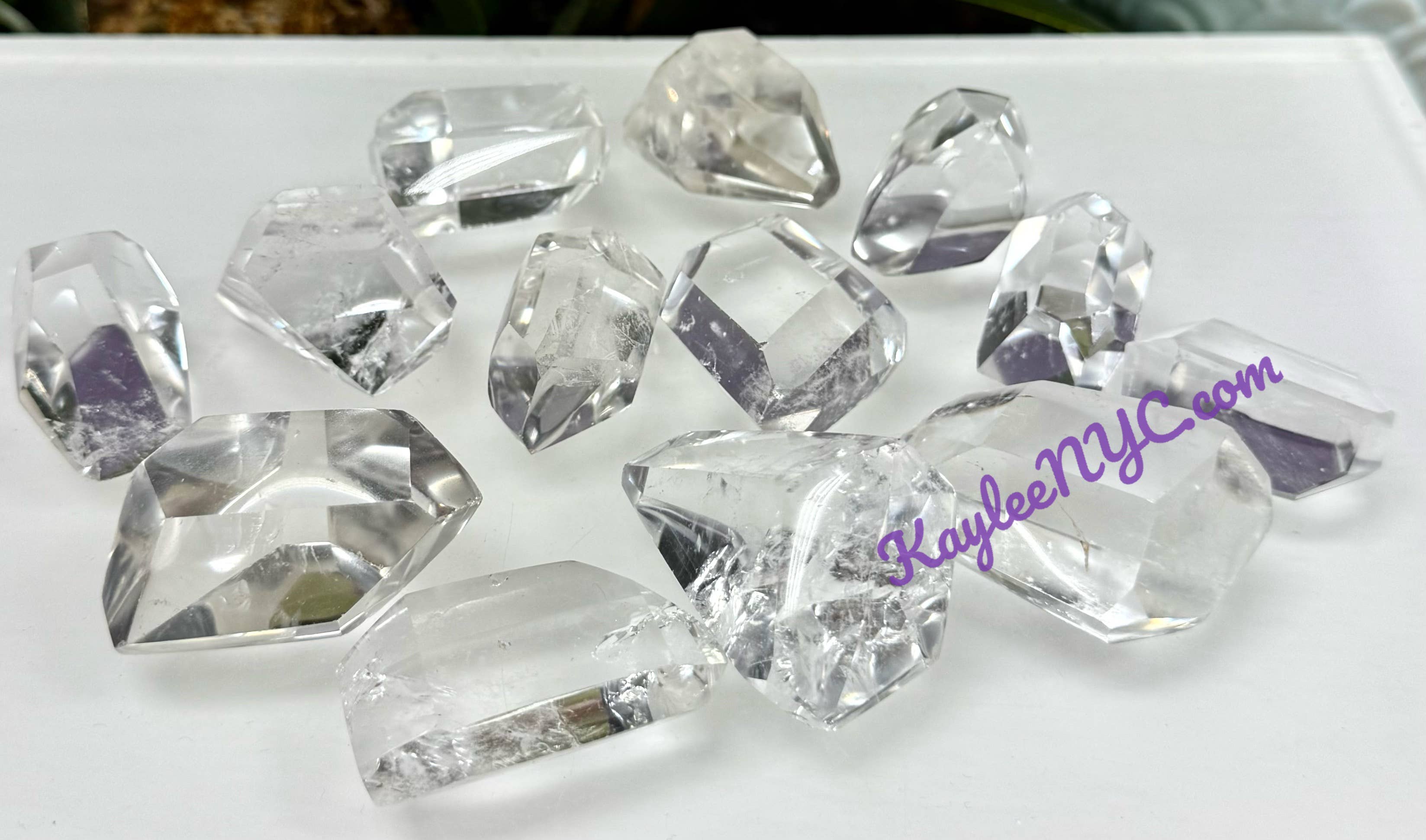 KayleeNYC - Wholesale Spiritual Stone/Crystal - 1 lb Natural Clear Quartz Freeform Crystals Polished Healing5