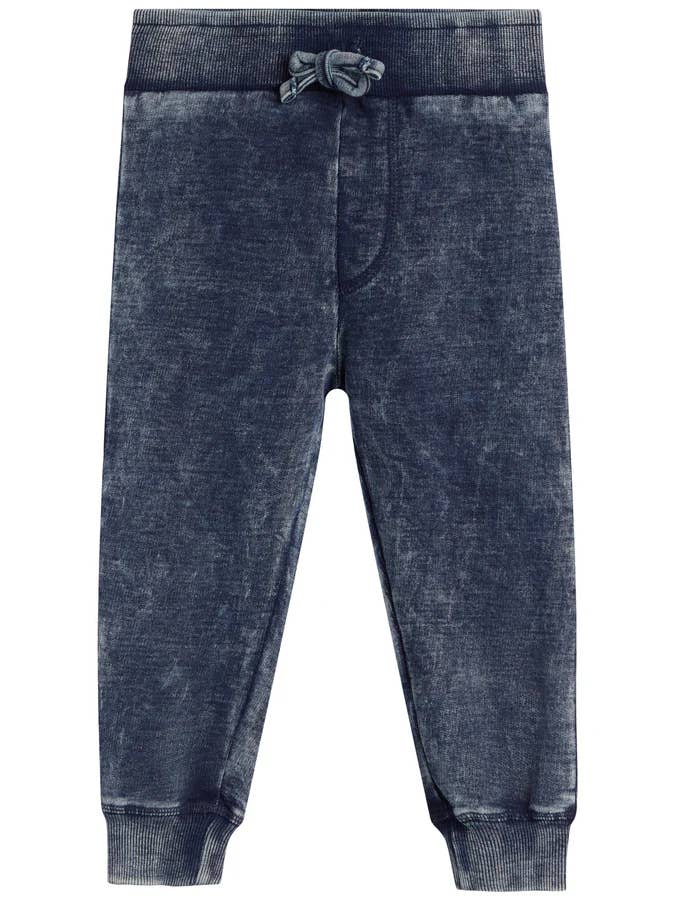 215528-DENIM - Dark Denim Jogger Pants for wholesale by 🤍Baby Steps and Mish Kids