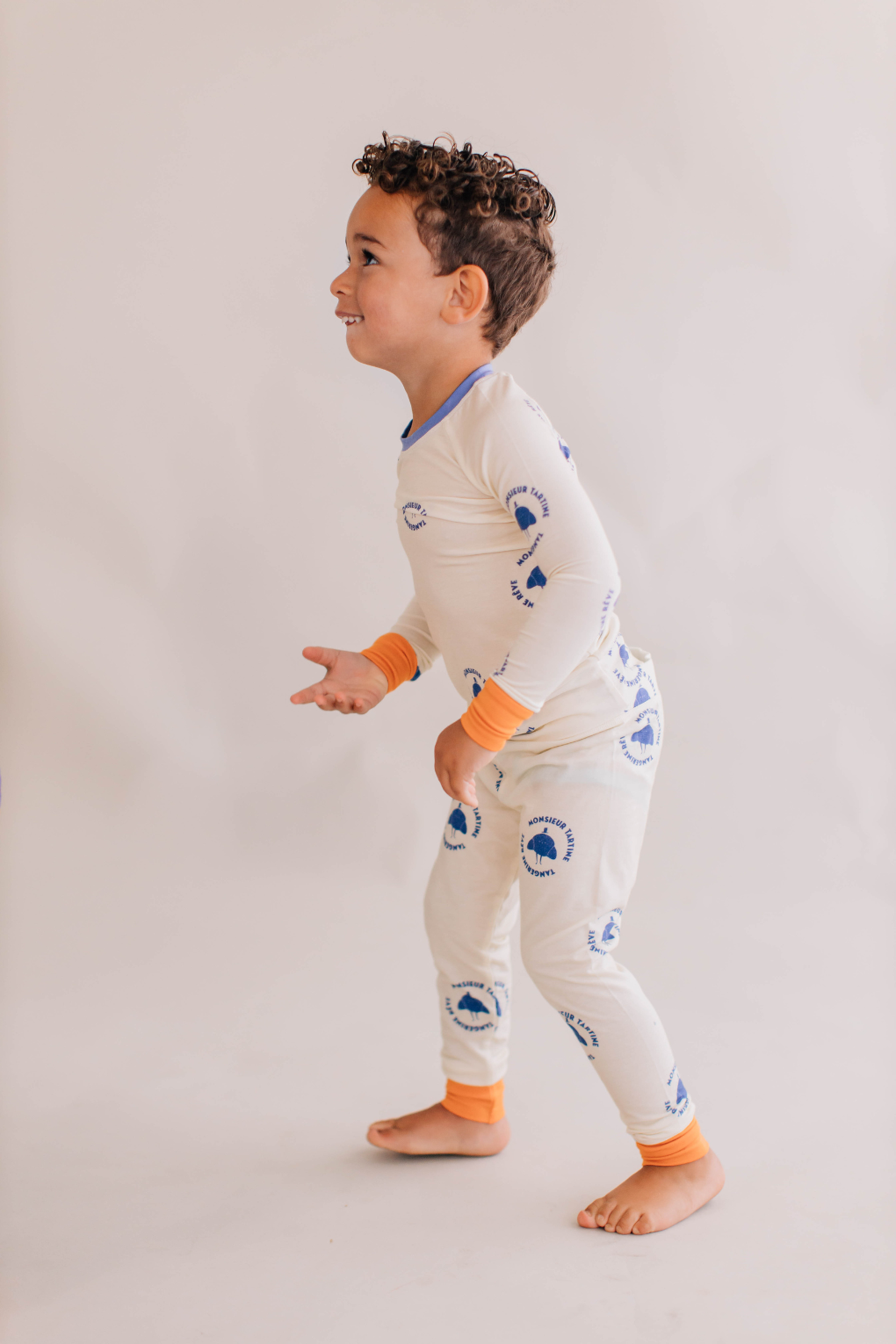 Tangerine Rêve - Wholesale Sleepwear Set - Kids - Monsieur Tartine Pajamas5