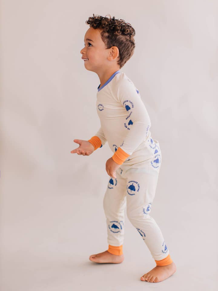 Tangerine Rêve - Wholesale Sleepwear Set - Kids - Monsieur Tartine Pajamas5