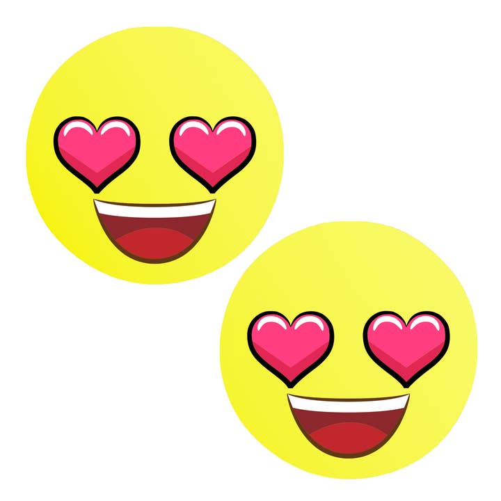 Fun Emoji Nipple Cover Pasties for wholesale by Niptees