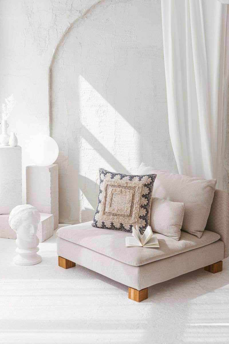 Living Multicultural - Wholesale Throw Pillow Cover - Hand Block Printed Boho Pillow Cover 50 x 50 cm | Lata3