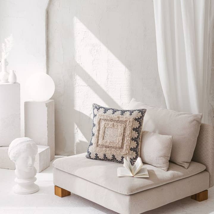 Living Multicultural - Wholesale Throw Pillow Cover - Hand Block Printed Boho Pillow Cover 50 x 50 cm | Lata3