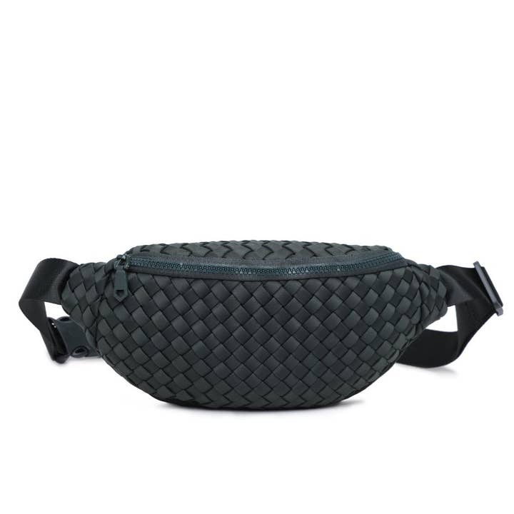 Sol and Selene - Vente Sac ceinture – femme - Sac banane tissé en néoprène Aim High91