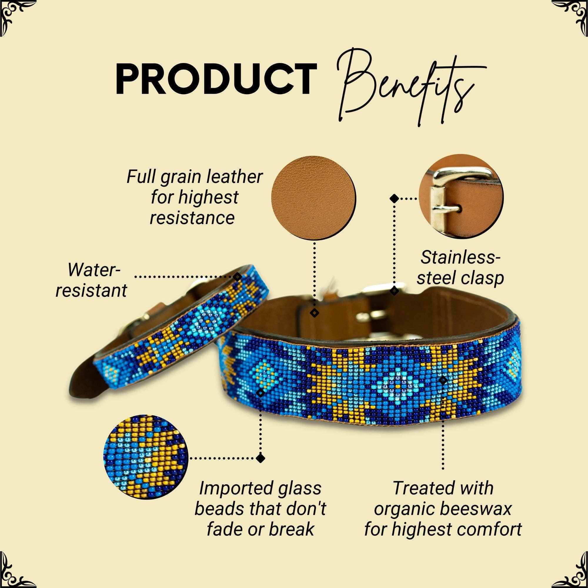 Sambboho - Wholesale Pet Collar - Dog - Maldives Sambboho Dog Collar (Glam Collection)1